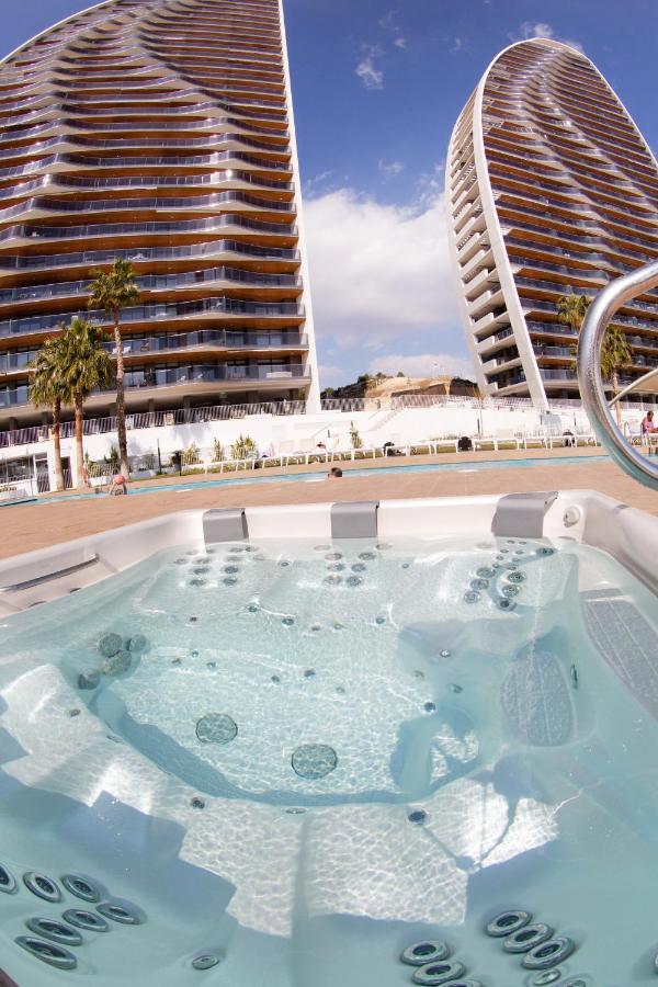 Sunset Waves Benidorm Julieta Vistas Al Mar Premium 200 Mt2 Con Jacuzzi En Terraza Διαμέρισμα Εξωτερικό φωτογραφία
