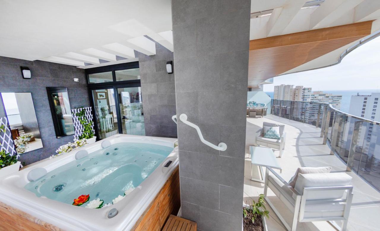 Sunset Waves Benidorm Julieta Vistas Al Mar Premium 200 Mt2 Con Jacuzzi En Terraza Διαμέρισμα Εξωτερικό φωτογραφία