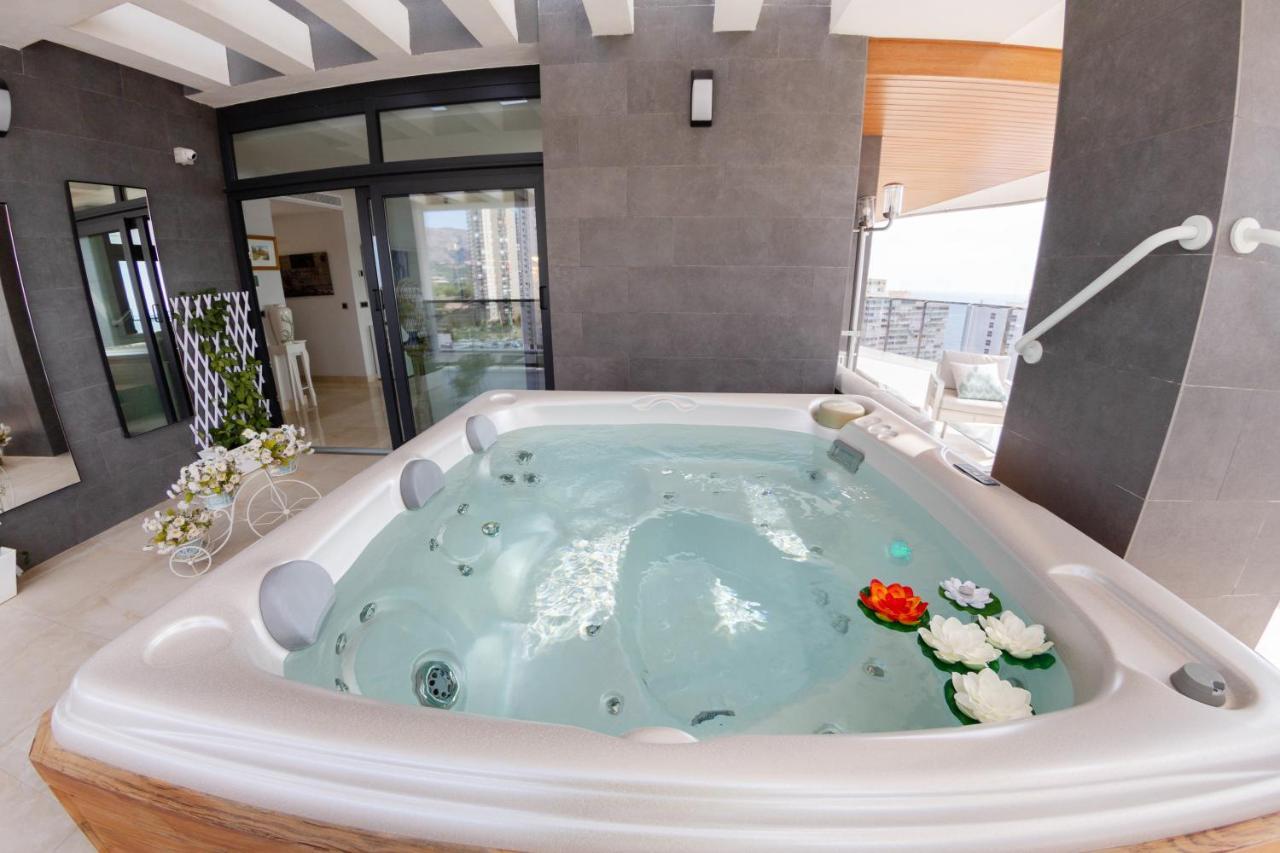 Sunset Waves Benidorm Julieta Vistas Al Mar Premium 200 Mt2 Con Jacuzzi En Terraza Διαμέρισμα Εξωτερικό φωτογραφία